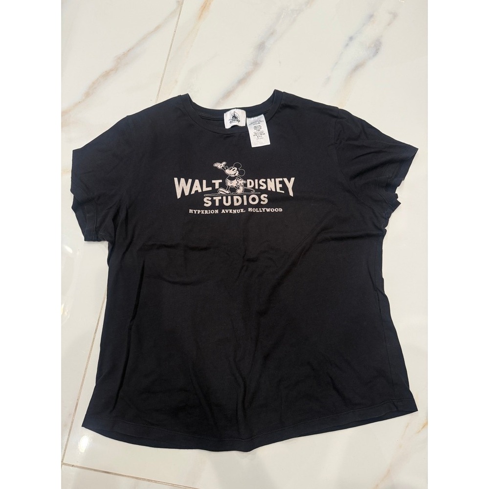 Disney Parks Walt Disney Studios Mickey Mouse Hyperion Avenue Black Tee Large